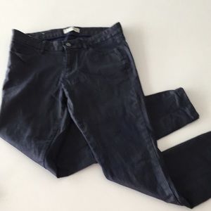 Waxed Zara navy jeans